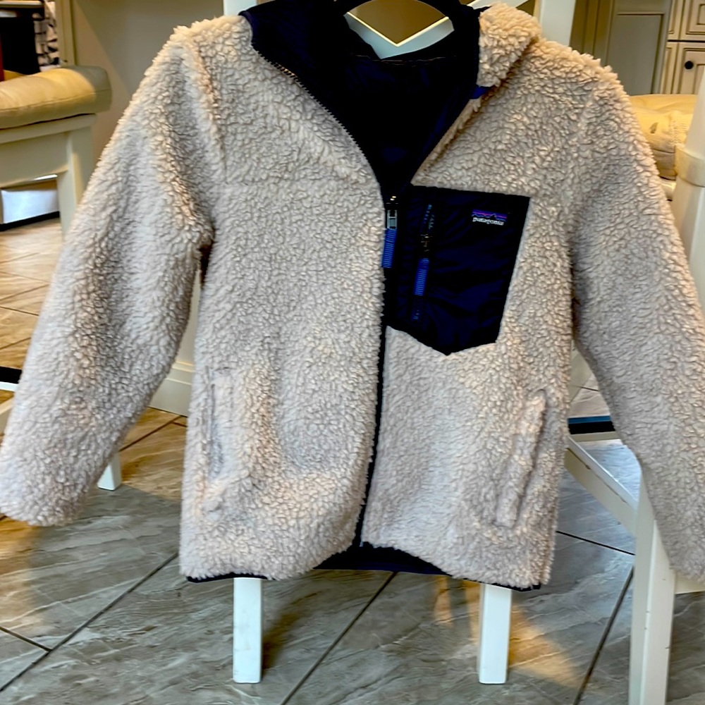 Hooded reversible Boys Patagonia jacket EEUC